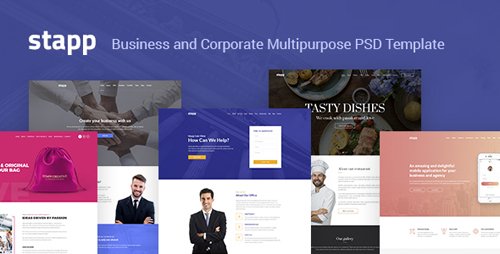 ThemeForest - Stapp v1.0 - Business Multipurpose PSD Template - 22866683