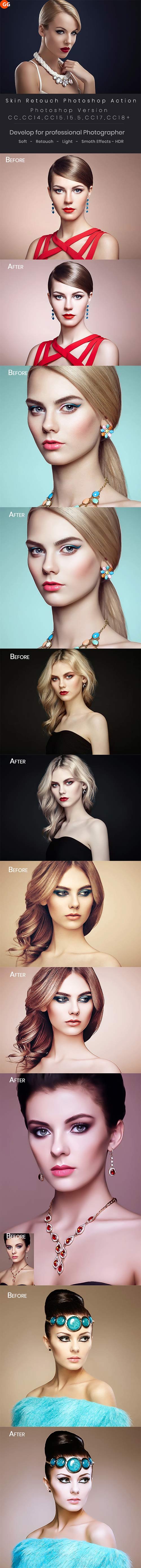 GraphicRiver - 10 Skin Retouch Photoshop Action 22290778