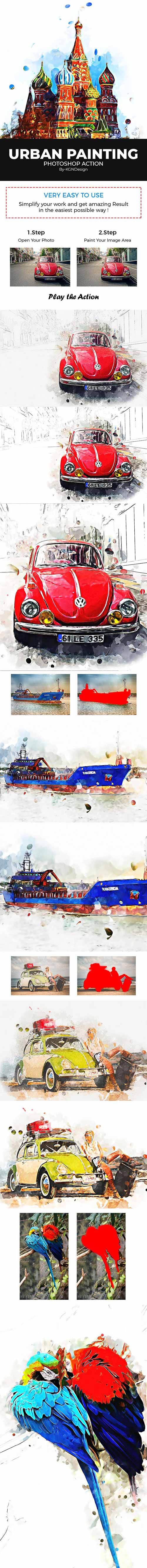 GraphicRiver - Urban Painting Photoshop Action - 22230566