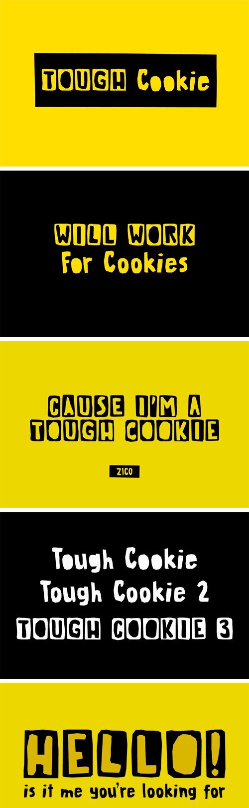 Tough Cookie Font Family