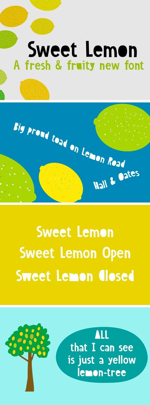 Sweet Lemon Font Family
