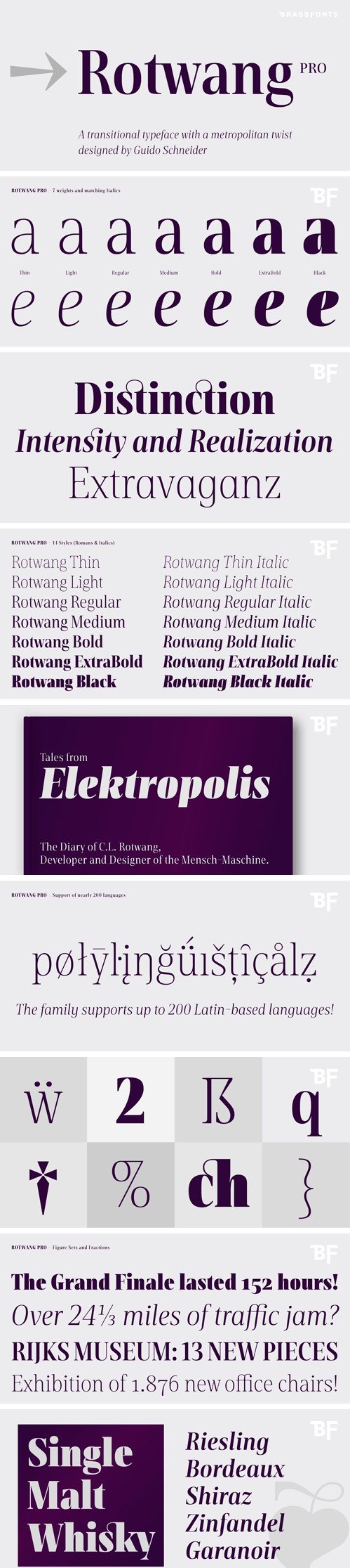BF Rotwang Pro Font Family