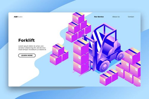 Forklift - Banner & Landing Page