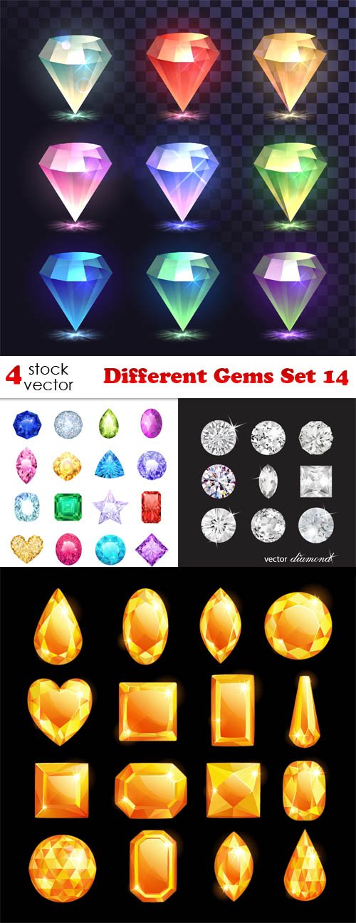 Vectors - Different Gems Set 14