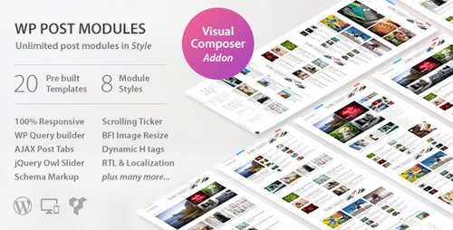 CodeCanyon - WP Post Modules for NewsPaper and Magazine Layouts v2.2.2 - 20142309