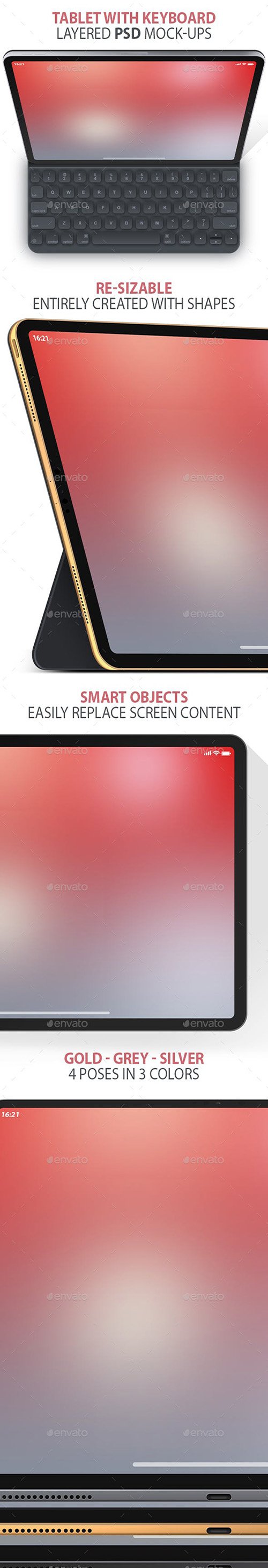 GR - Clean Tablet Layered PSD Mock-ups 23086943