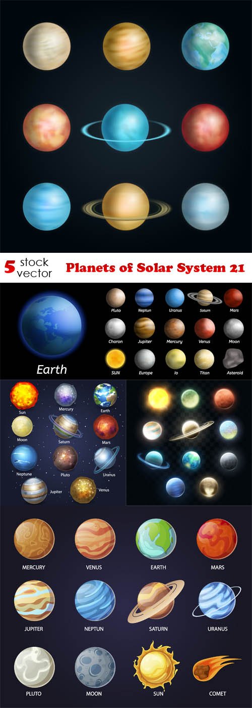 Vectors - Planets of Solar System 21