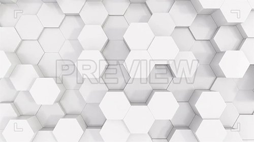 MA - White Plastic Hexagons Background 142931