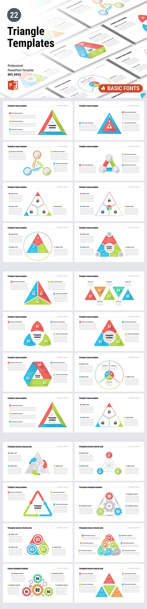 Triangle Powerpoint Keynote and Google Slides Templates