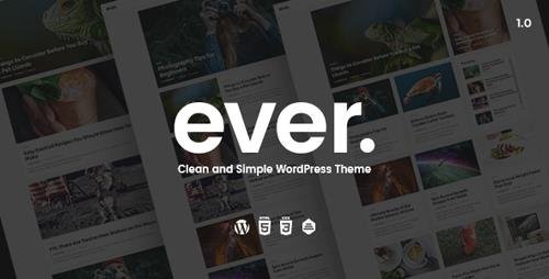 ThemeForest - Ever v1.2.3 - Clean and Simple WordPress Theme - 19387166