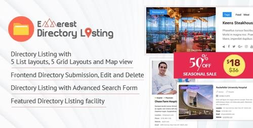 CodeCanyon - Everest Business Directory v1.2.1 - A Complete Business Directory WordPress Plugin - 22691691