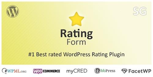 CodeCanyon - Rating Form v1.6.8 - WordPress Rating Plugin - 10357679