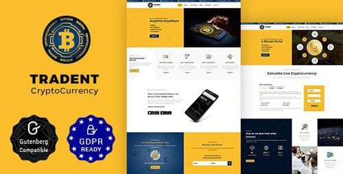 ThemeForest - Tradent Cryptocurrency v1.4 - Bitcoin, Cryptocurrency Theme - 21757004