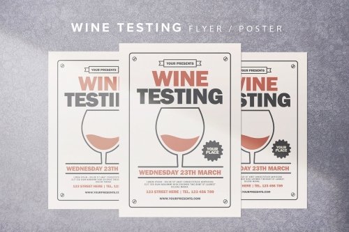 Wine Testing Flyer