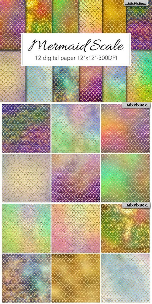 Mermaid Scale Textures - 2372950