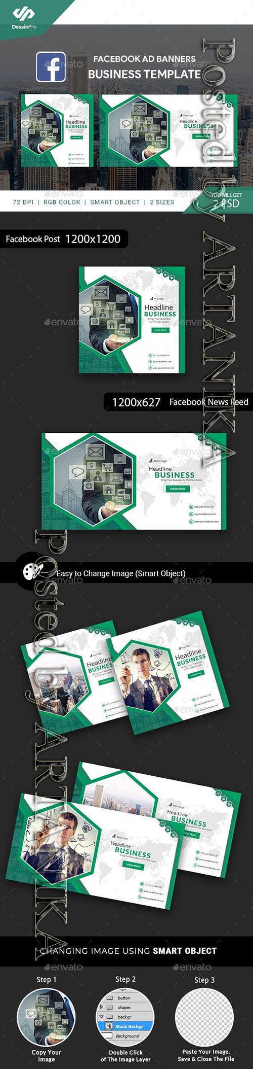 GraphicRiver - Business Solutions Facebook Ad Banners - AR 21666321