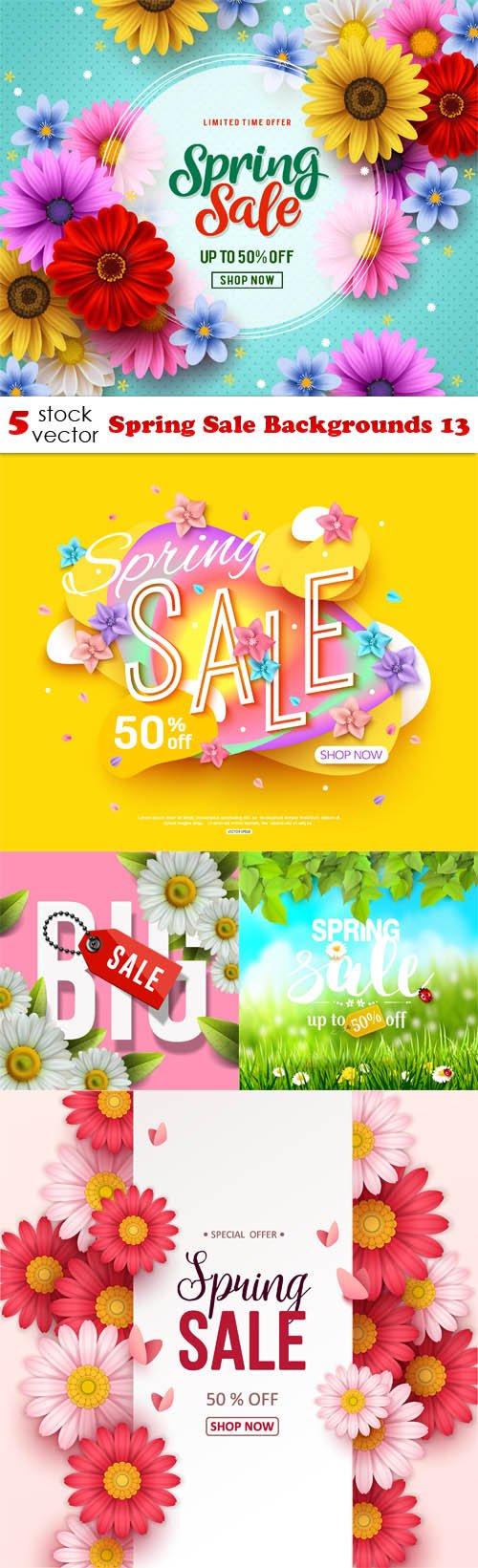 Vectors - Spring Sale Backgrounds 13