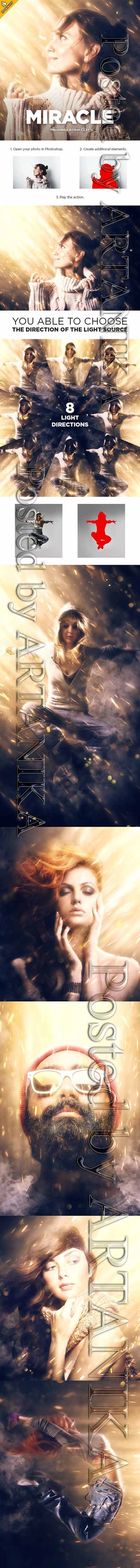 GraphicRiver - Miracle CS4+ Photoshop Action 23445492