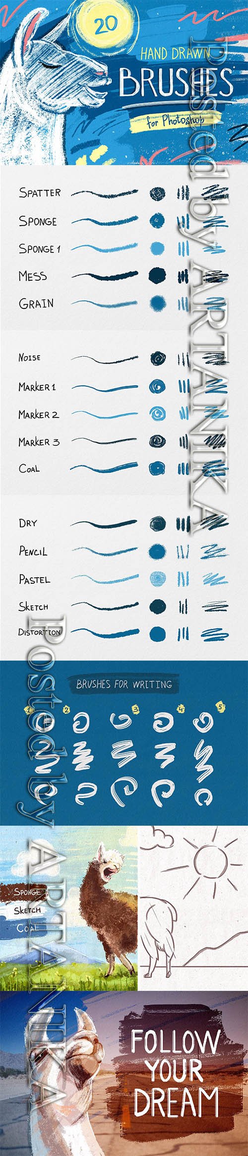 Essential Hand Drawn Brushes