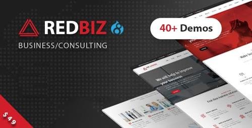 ThemeForest - RedBiz v1.0 - Business & Consulting Multi-Purpose Drupal 8 Theme - 22490517