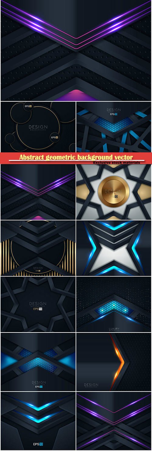 Abstract geometric background vector illustration