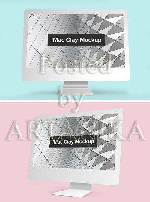 iMac Clay Mockup