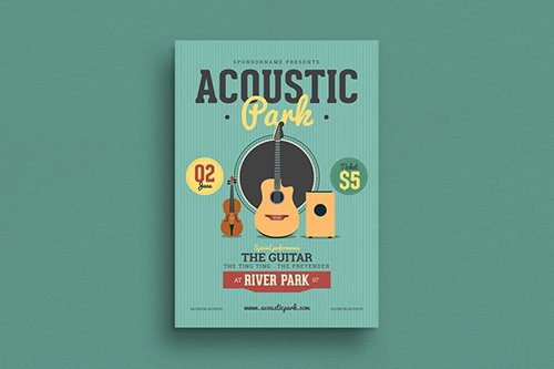 Acoustic Music Flyer