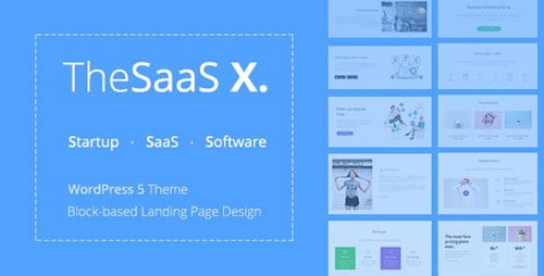 ThemeForest - TheSaaS X v1.0.4 - Responsive SaaS, Startup & Business WordPress Theme - 20136366