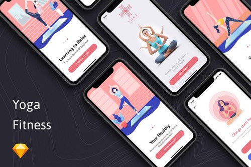 Yoga Fitness App - Onboarding Concept