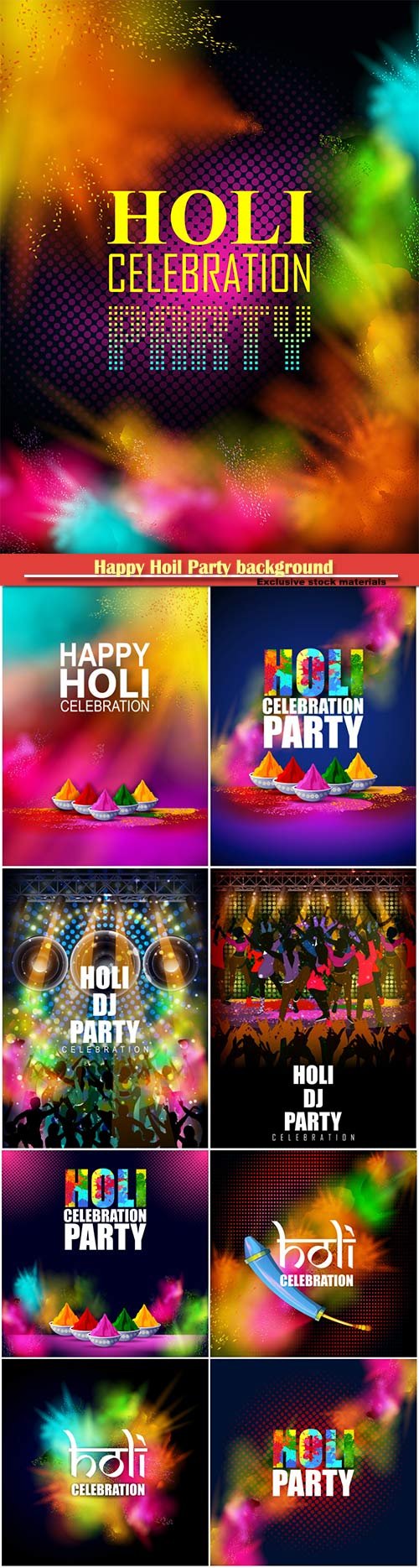 Happy Hoil Party background for festival of colors in India