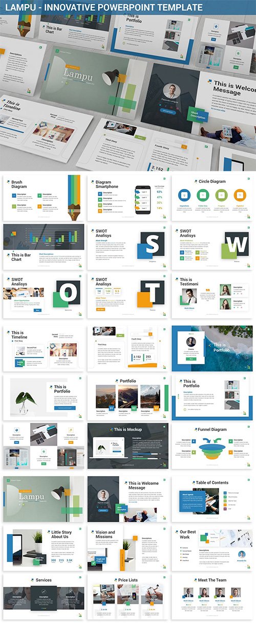 Lampu - Innovative Powerpoint Template