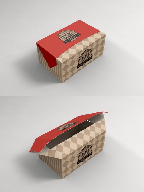 Square Pillow Box Packaging Mockup