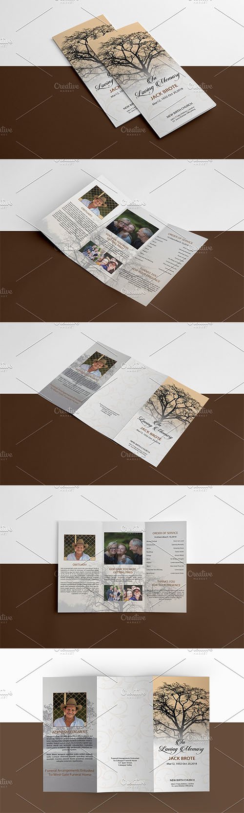 CreativeMarket - Trifold Funeral Template - V849 - 3283833