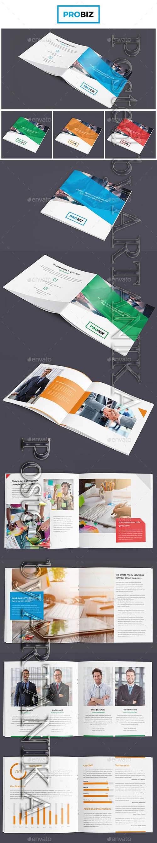 Graphicriver - ProBiz – Business and Corporate Portfolio Bi-Fold Square 19079782