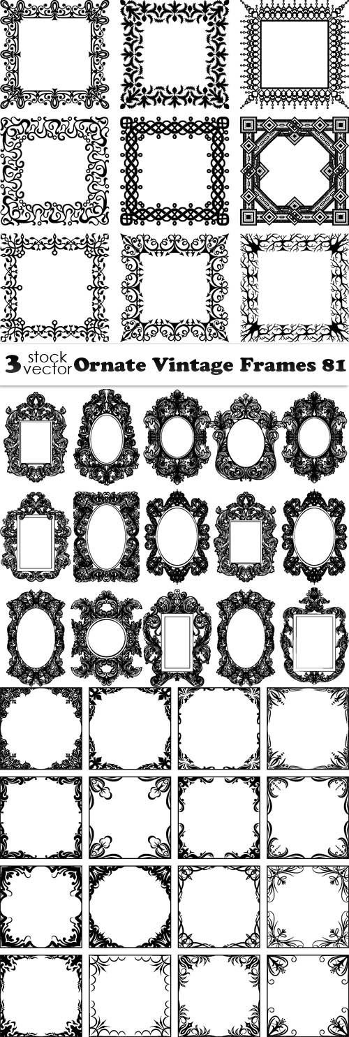 Vectors - Ornate Vintage Frames 81