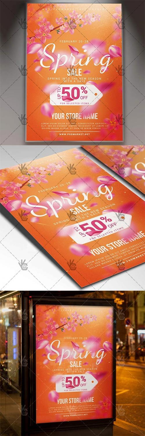 Spring Sale – Seasonal Flyer PSD Template