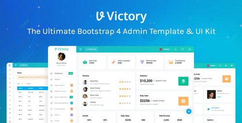 ThemeForest - Victory Bootstrap 4 Admin Template (Update: 26 September 18) - 21223393