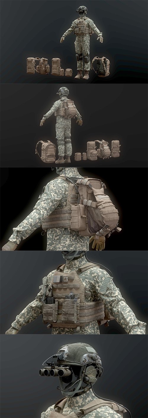 SOLDIER complete Pack 3D model