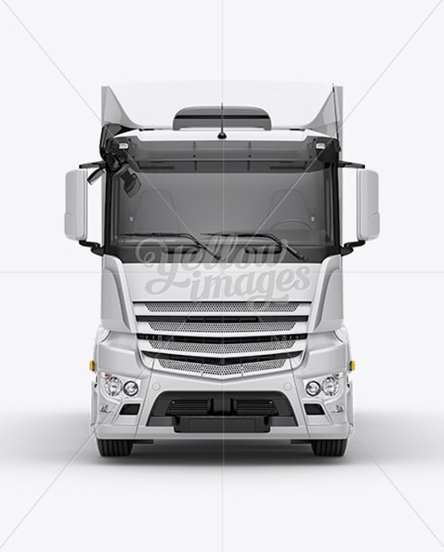 Truck HQ Mockup Front View 10773 PSD