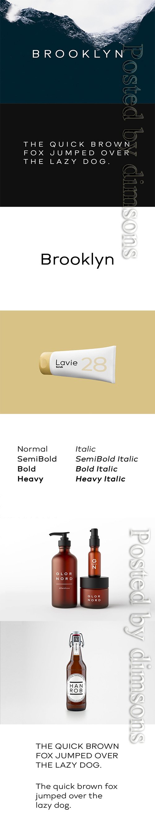 BROOKLYN - Minimal Geometric Sans-Serif Typeface