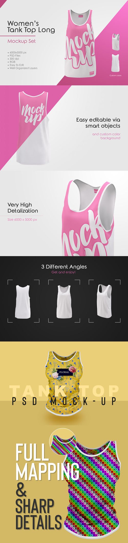 Women’s Tank Top PSD MockUps Collection
