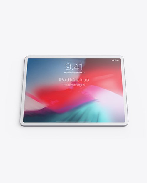 Clay Apple iPad Pro 2018 12.9 Mockup 43074 Layered TIF