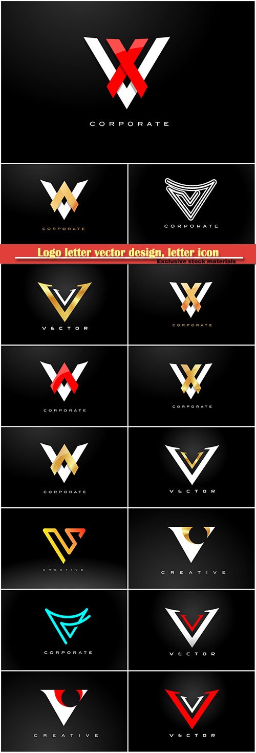 Logo letter vector design, letter icon # 9