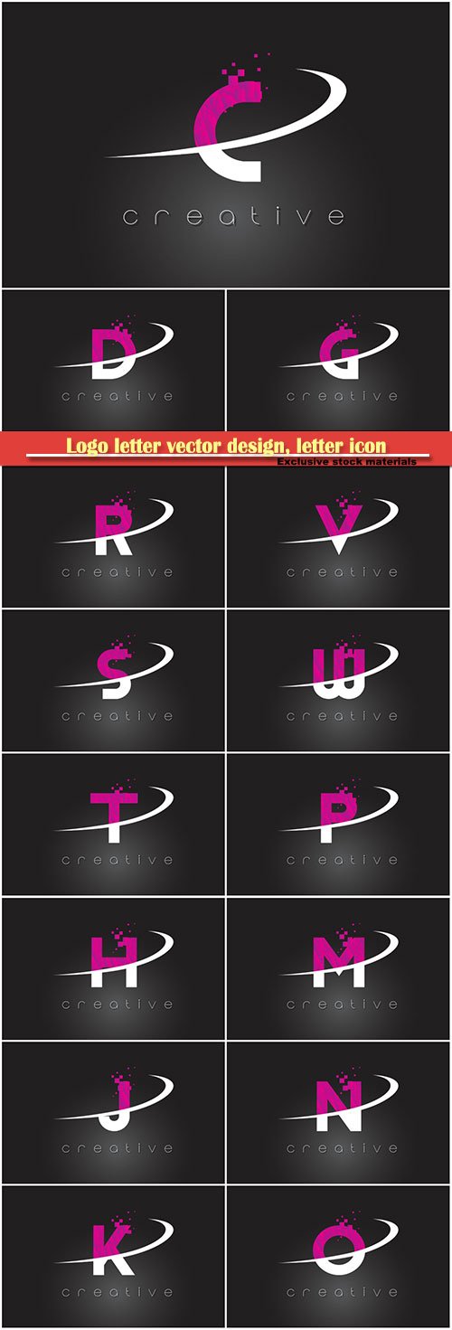 Logo letter vector design, letter icon # 7