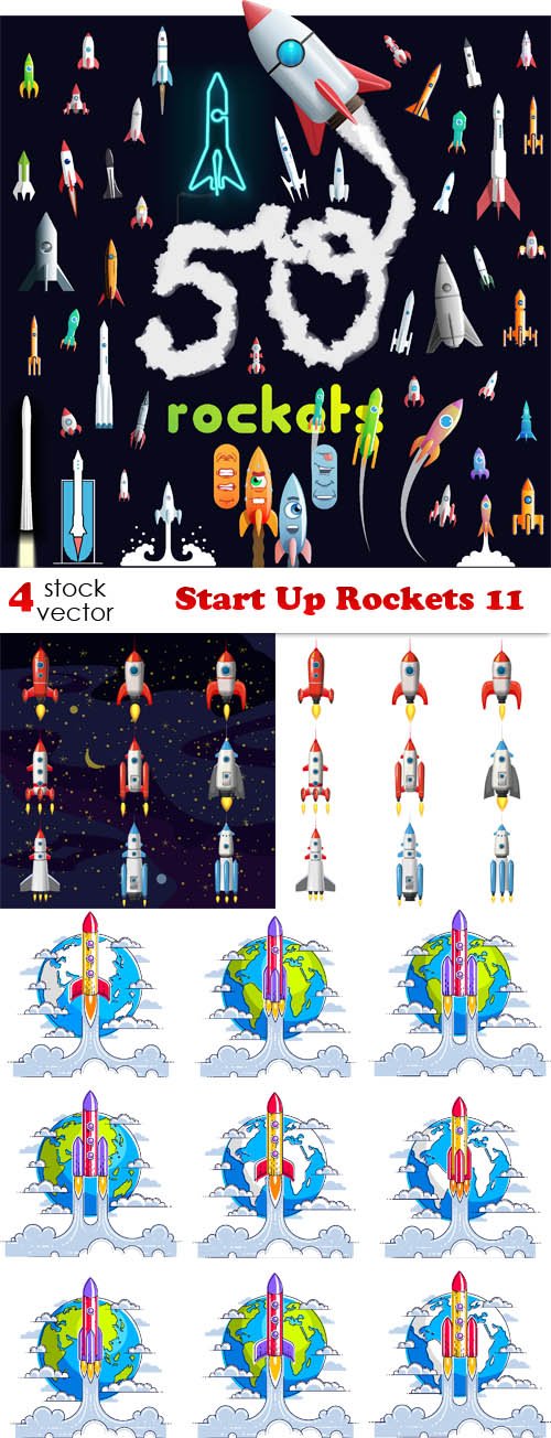 Vectors - Start Up Rockets 11