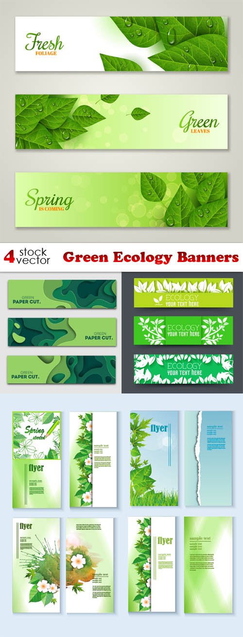 Vectors - Green Ecology Banners
