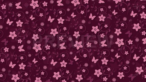 MA - Dark Pink Background With Flowers 237710