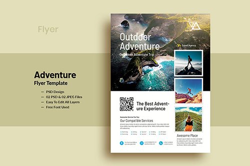 OutDoor Adventure Flyer Template PSD