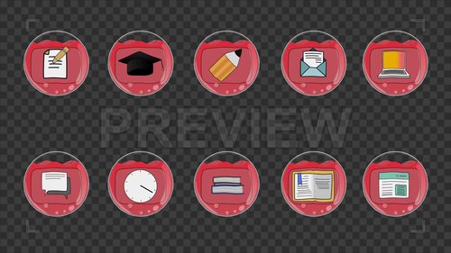 MotionArray - Education Icons Pack 239845