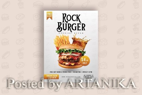 Burger Rock Flyer
